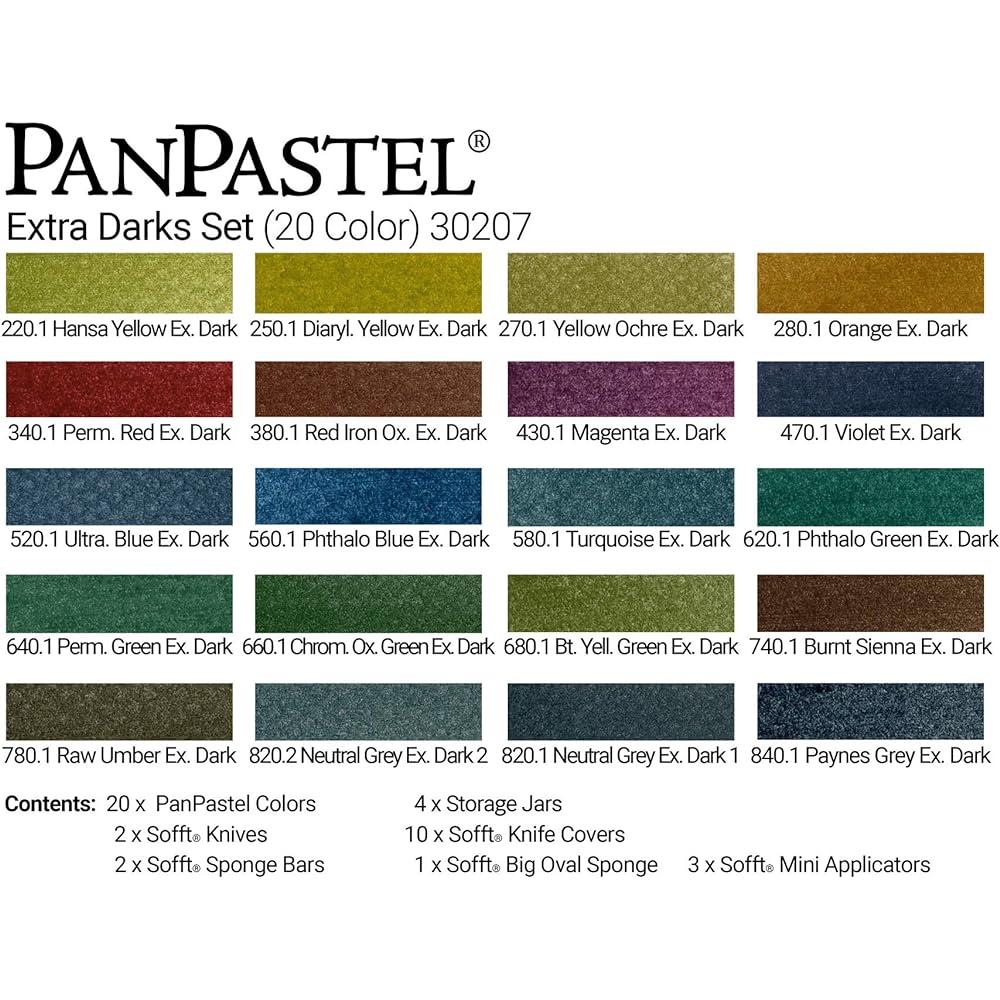 Holbein PanPastel 20 colors extra dark shade 30207