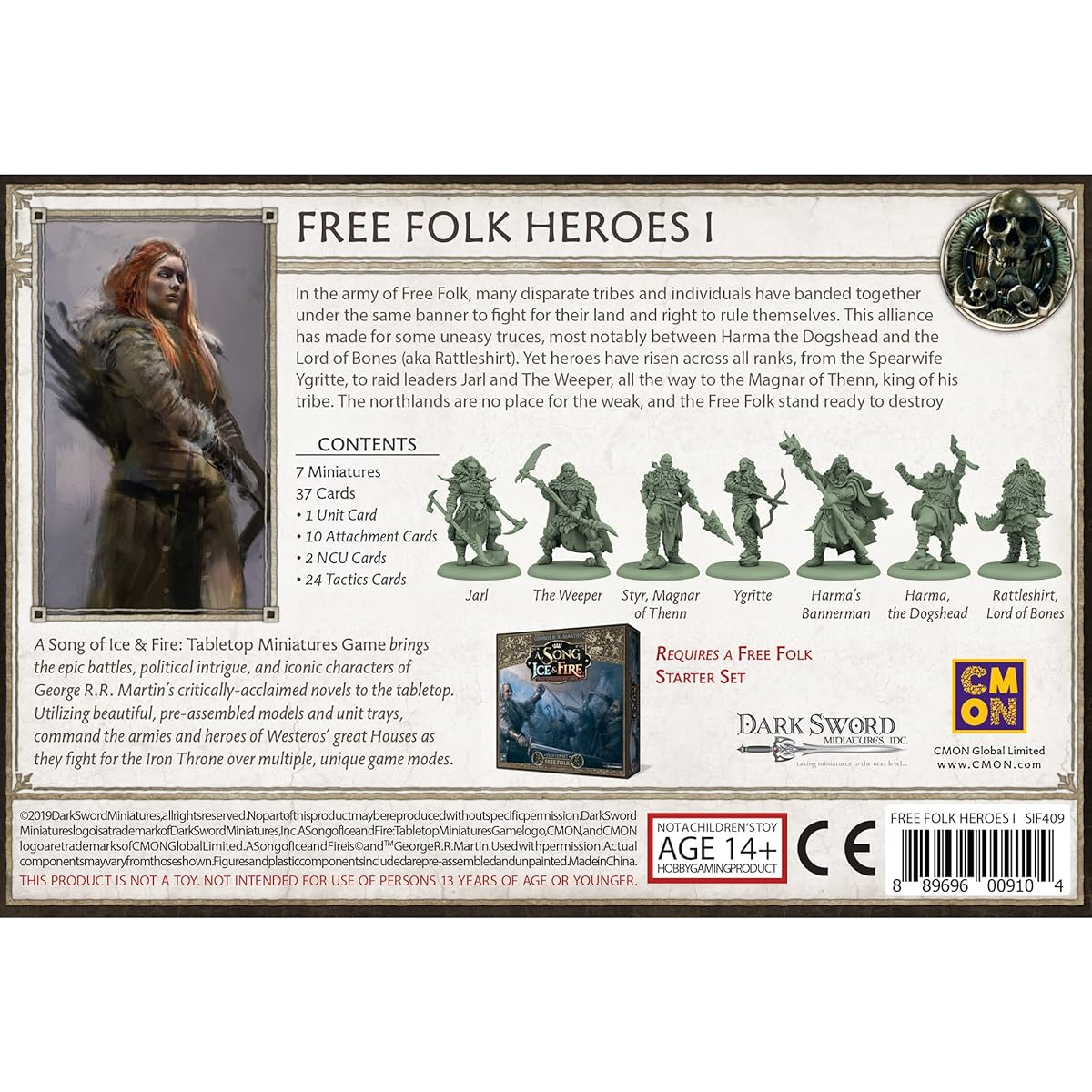 CMON A Song of Ice and Fire Tabletop Miniatures Free Folk Heroes I Box Set | Strategy Game for Teens and Adults | Ages 14+ | 2+ Players | Average Play Time 45-60 Minutes | Made by CMON (CMNSIF409)