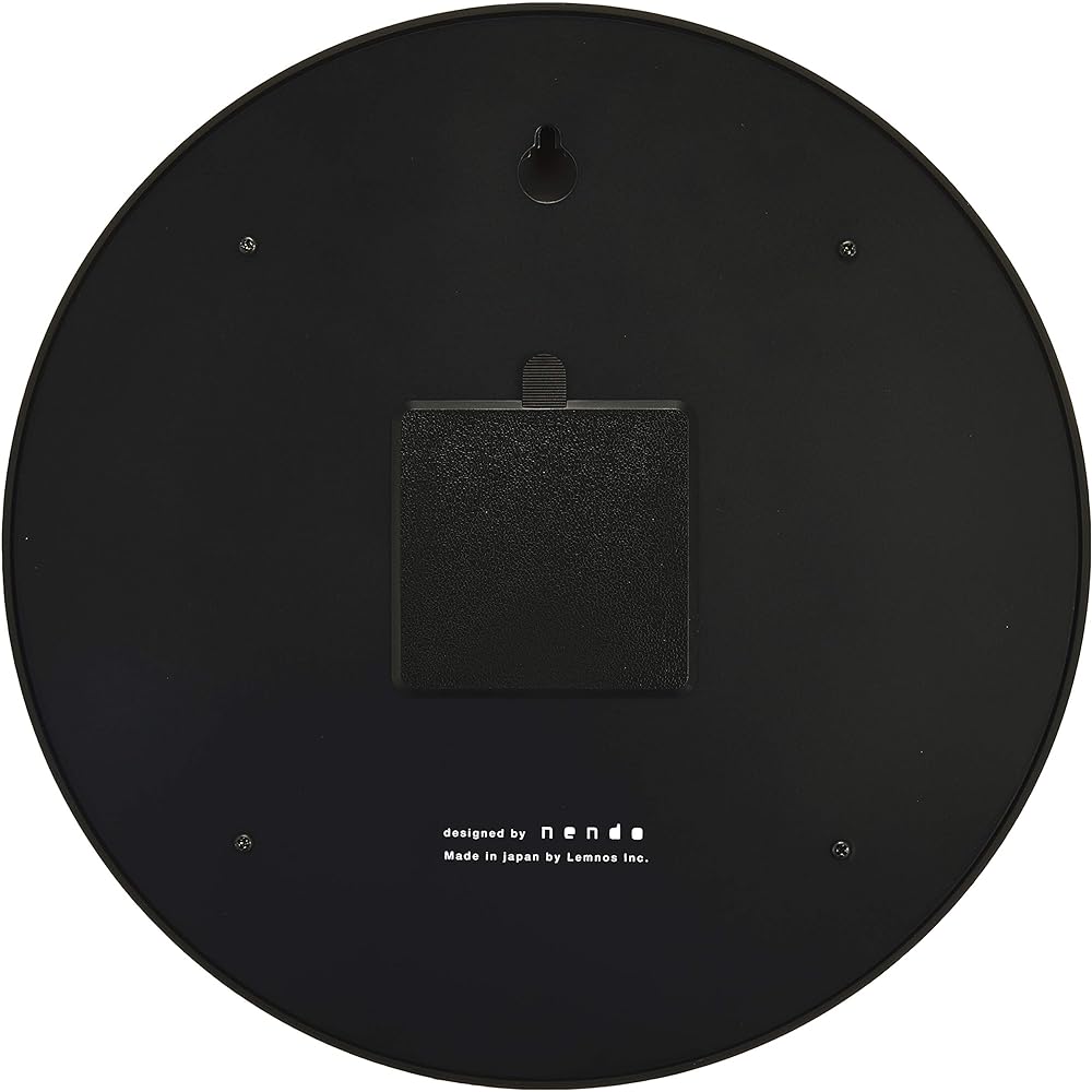 Lemnos wall clock divide analog black divide NL17-01 BK Lemnos