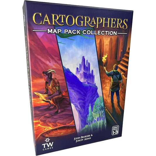 Thunderworks Games: Cartographer Map Pack Collection - Expanded Map Set Includes Nebris, Afryl, Undercity Ages 10+ 1-75 Players 30-45 Minutes