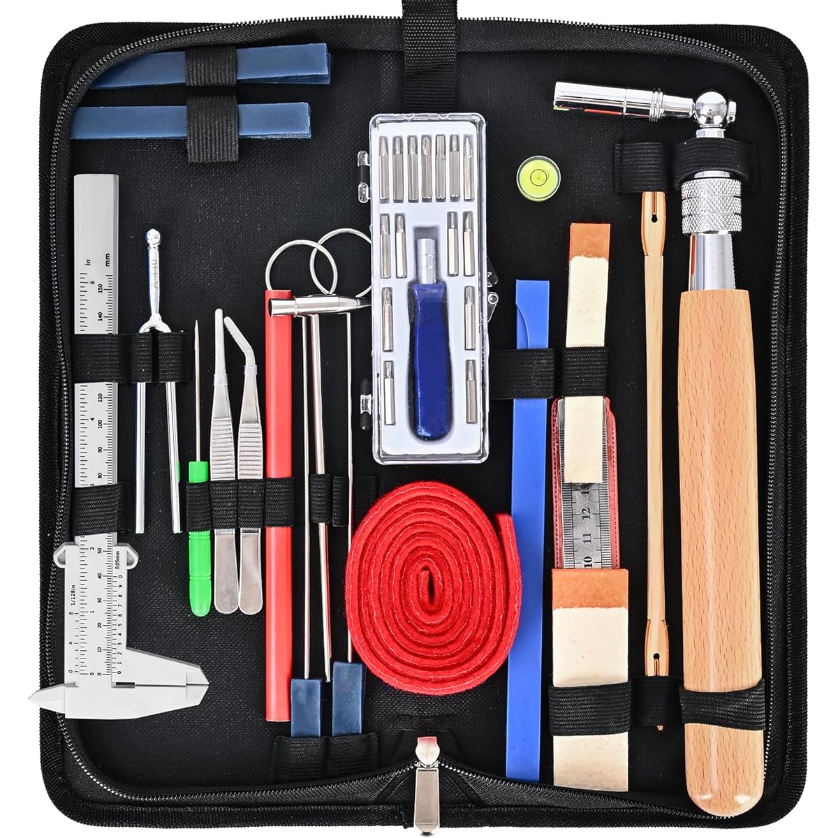 Tipatyard Piano Tuning Kit, 36 Piece Piano Tuner Kit with Piano Tuning Wrench, Professional Piano Tuning Tool Set