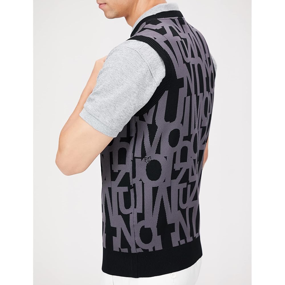 Mizuno E2MC2501 Men's Golf Wear Water Repellent Logo Jacquard Knit Vest