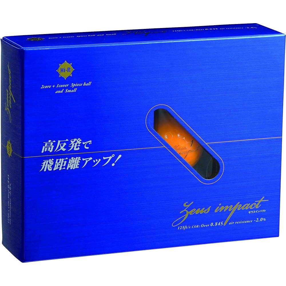 Kasco Golf Ball ZEUSIMPACT2 Zeus Impact High Repulsion