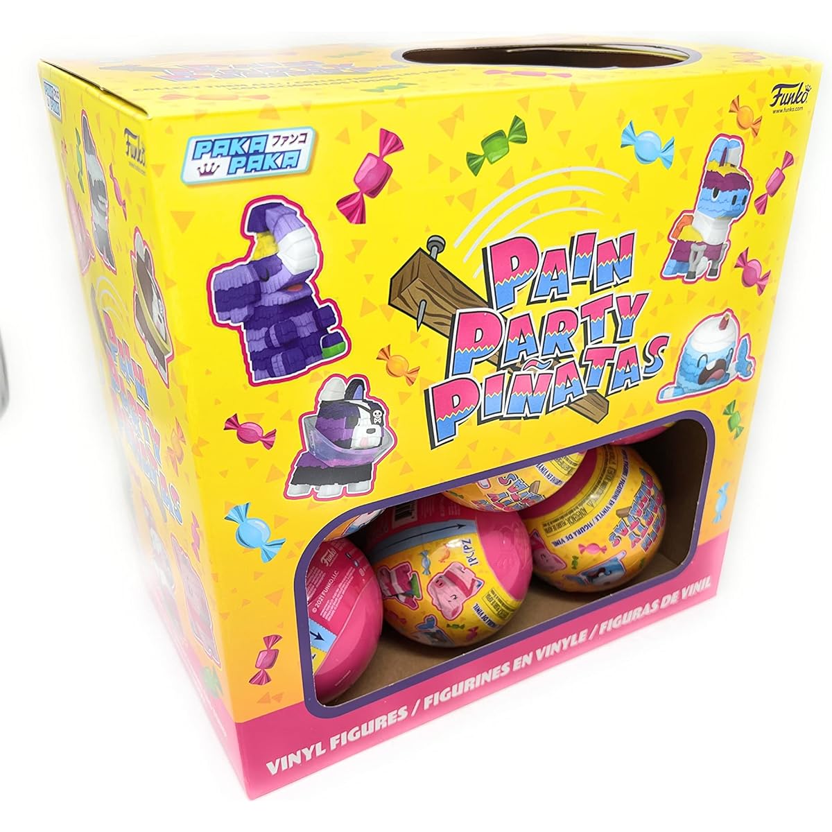 Funko Paka Paka: Pain Party Pinata Minifigure Blind Capsule Display (Pack of 18)