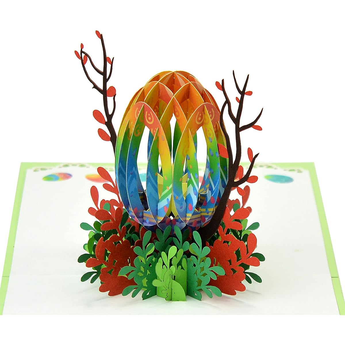 CUTPOPUP Happy Easter with Eggs - 3D Cards Easter Cards Easter Greeting Cards 3D Easter Cards Religious Easter Bunny Cards 3D Easter Cards Pop Up Greeting Cards