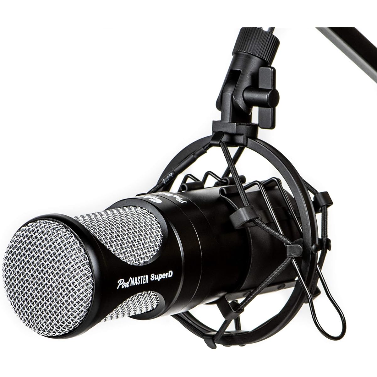 CAD PM1200 PodMaster™ SuperD Professional Broadcast/Podcasting Microphone with SuperD VOG Dynamic Capsule and Broadcast Boom Microphone Stand