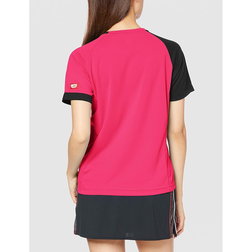 Mizuno 82JA0203 Women's Table Tennis Wear, Game Shirt, Short Sleeve, Easy to Move, Sweat Absorbent, Quick Drying, Standard JTTA Approved