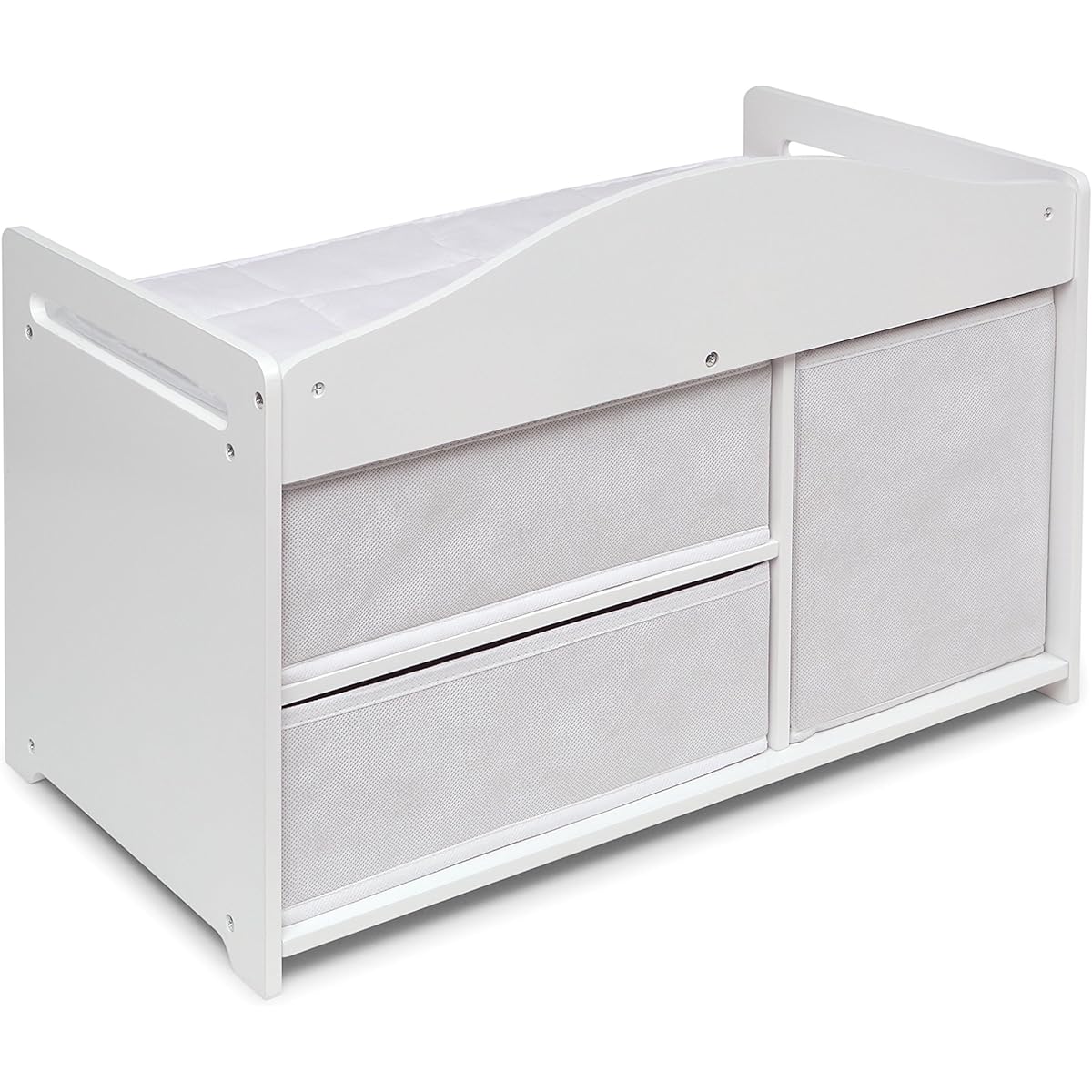 Doll Care Station with 3 Baskets, Pocket Organizer and Free Personalization Kit - White Rose