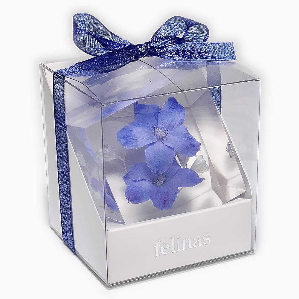 [Felinas] Herbarium Crystal Blue Flower of Happiness White Day Return Present Delphinium
