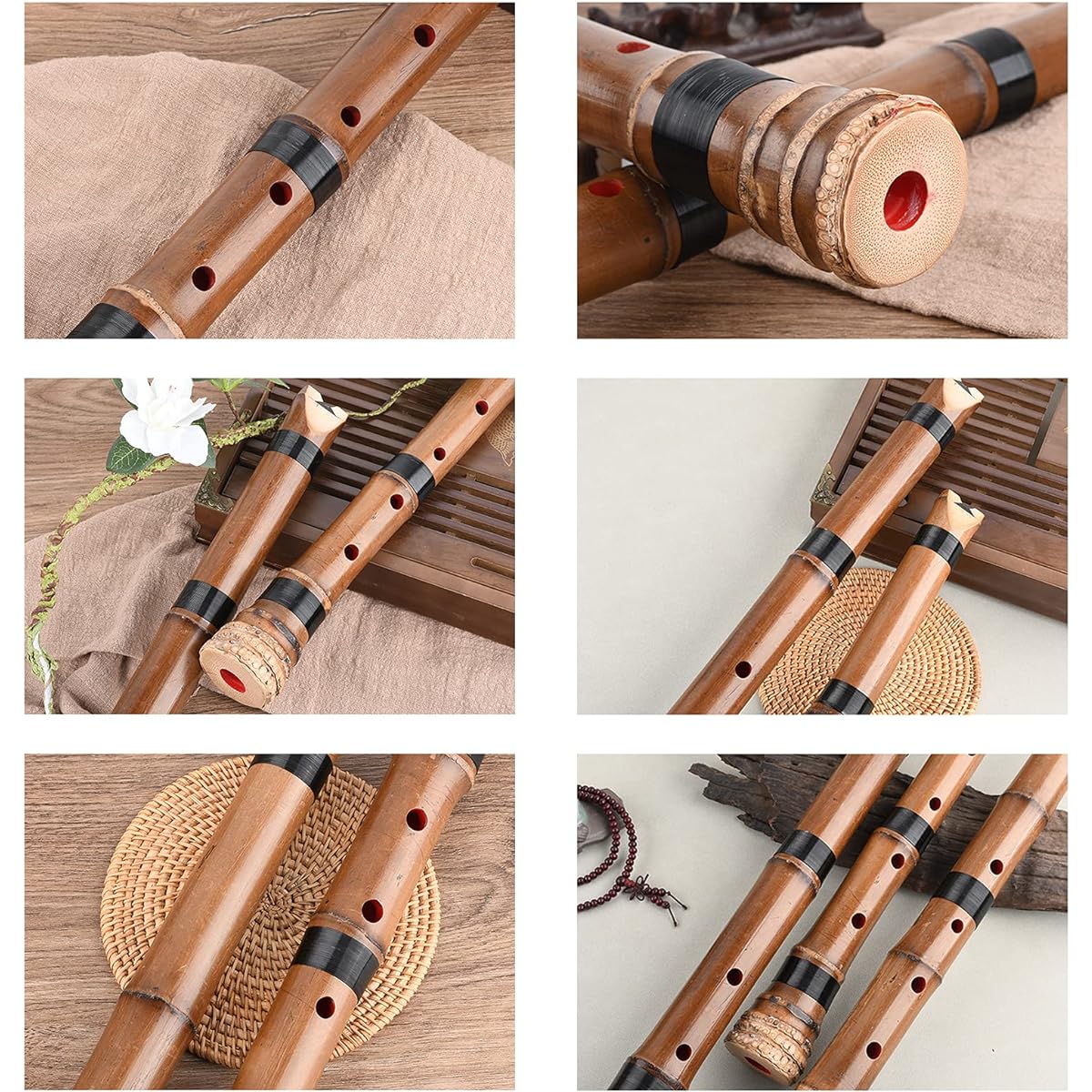 Jinchuan Shakuhachi 1 foot 8 inches D tube Shakuroku 1 foot 6 inches E tube Qinko-ryu high-grade tube Shintake (Guizhu) (wind line E tube-1 foot 6 inches)