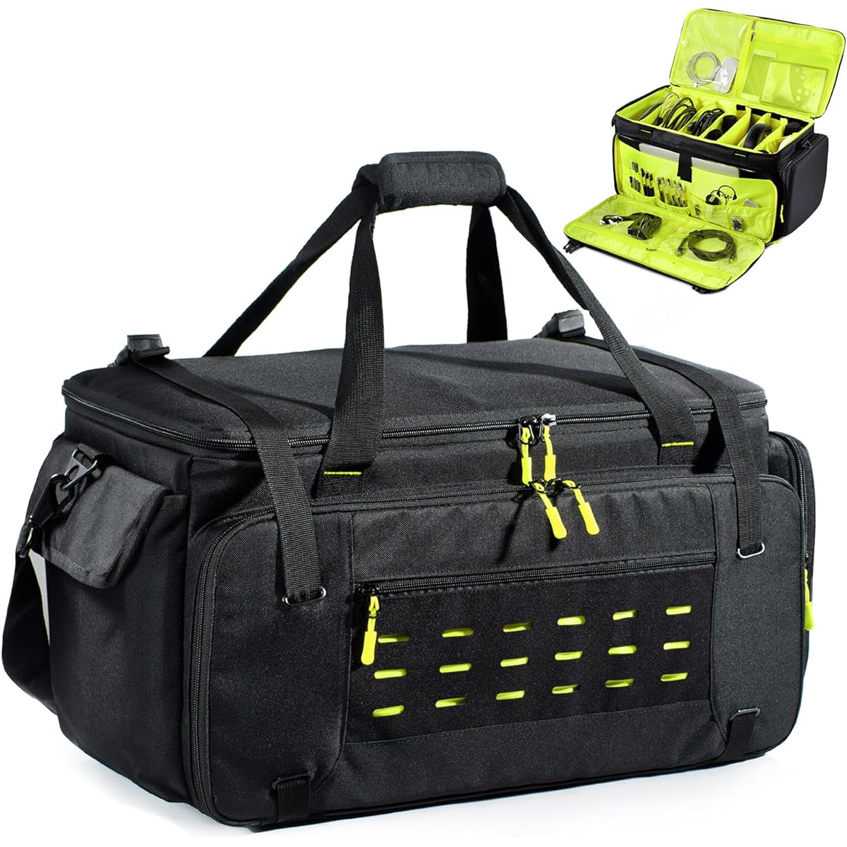 MYBAGZING Original Gig Bag Heavy Duty DJ Cable Bag DJ Equipment Bag Cabel Organizer Bag for Musicians Gear Storage Organizer Bag for DJ Accessories