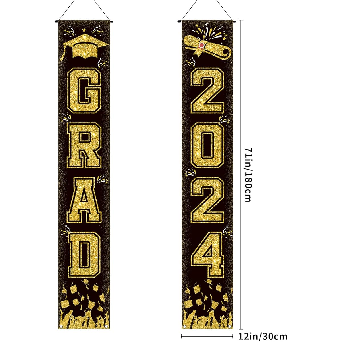 Graduation Decorations Congrats Grad 2024 Party Font Pouch Welcome Sign Graduation Party Home Party Decorations and Supplies