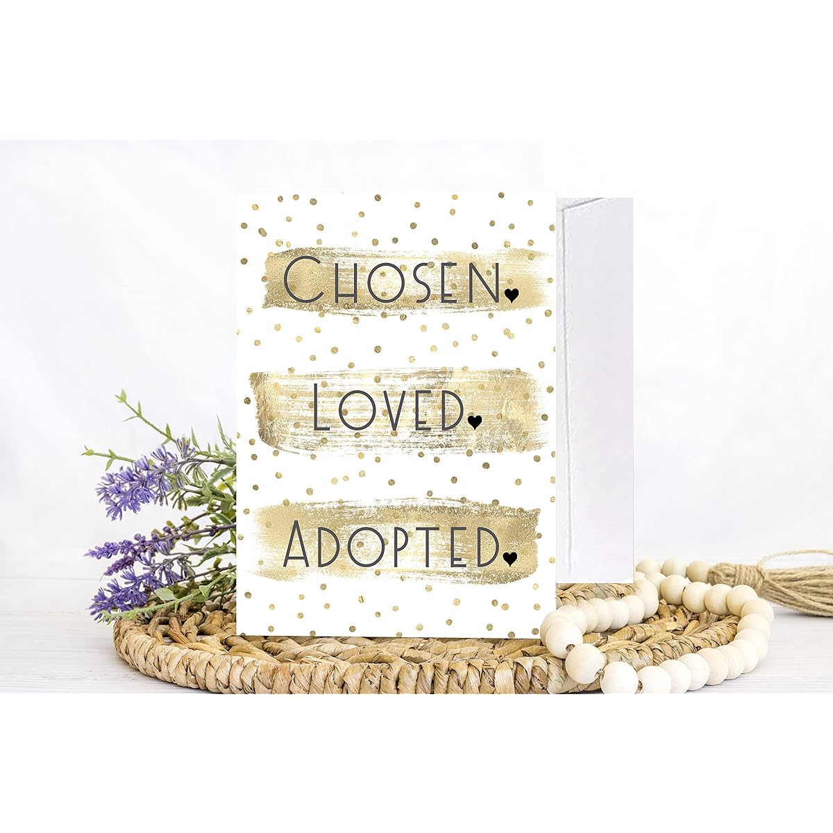 Red Door Inspirations Happy Adoption Day Adoption Card 5x7 with Envelope, 1 Single Card