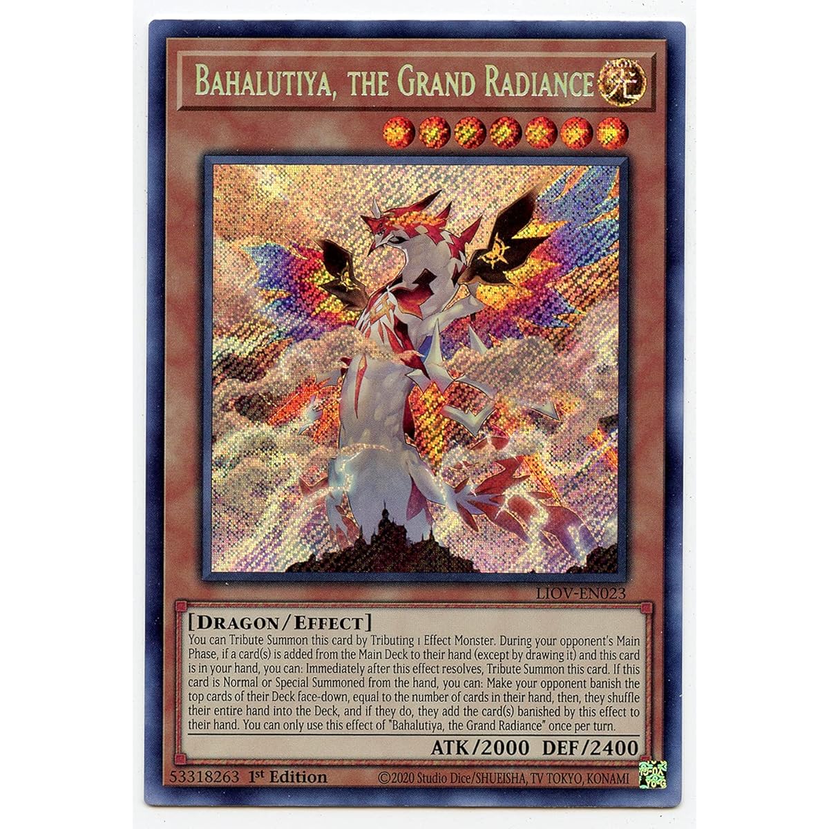 Bahartiya The Grand Radiance LIOV-EN023 Secret Rare First Edition