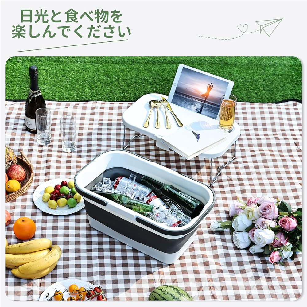 Umi Leisure Sheet, Thick, Large Coffee Leisure Sheet, Compact, Waterproof, Leisure Sheet, Foldable, Popular Dishes, Moisture-proof Sheet, Waterproof Sheet, Outdoor, Lightweight, For Excursions, Sports Festivals, Cherry Blossom Viewing, Beach, Disaster Pr