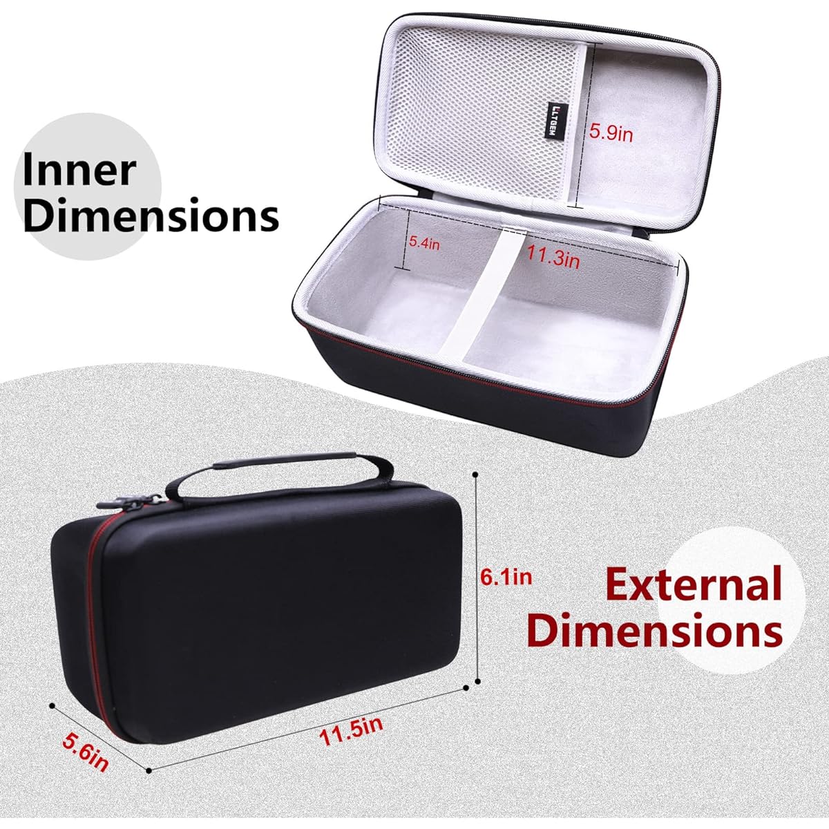 LTGEM Hard Case for HyperX QuadCast/QuadCast S Condenser Microphone (Inside: 10.5"x5.1"x5.1")