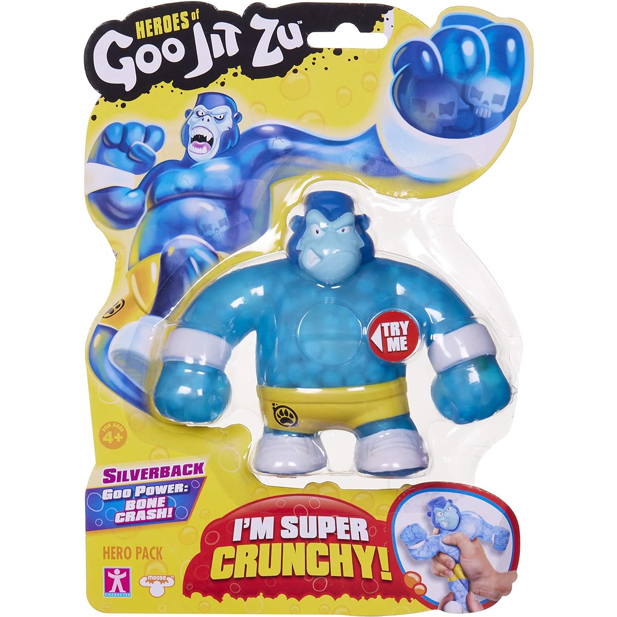 Heroes of Goo Jit Zu - Crunchy Gorilla Action Figure Silverback
