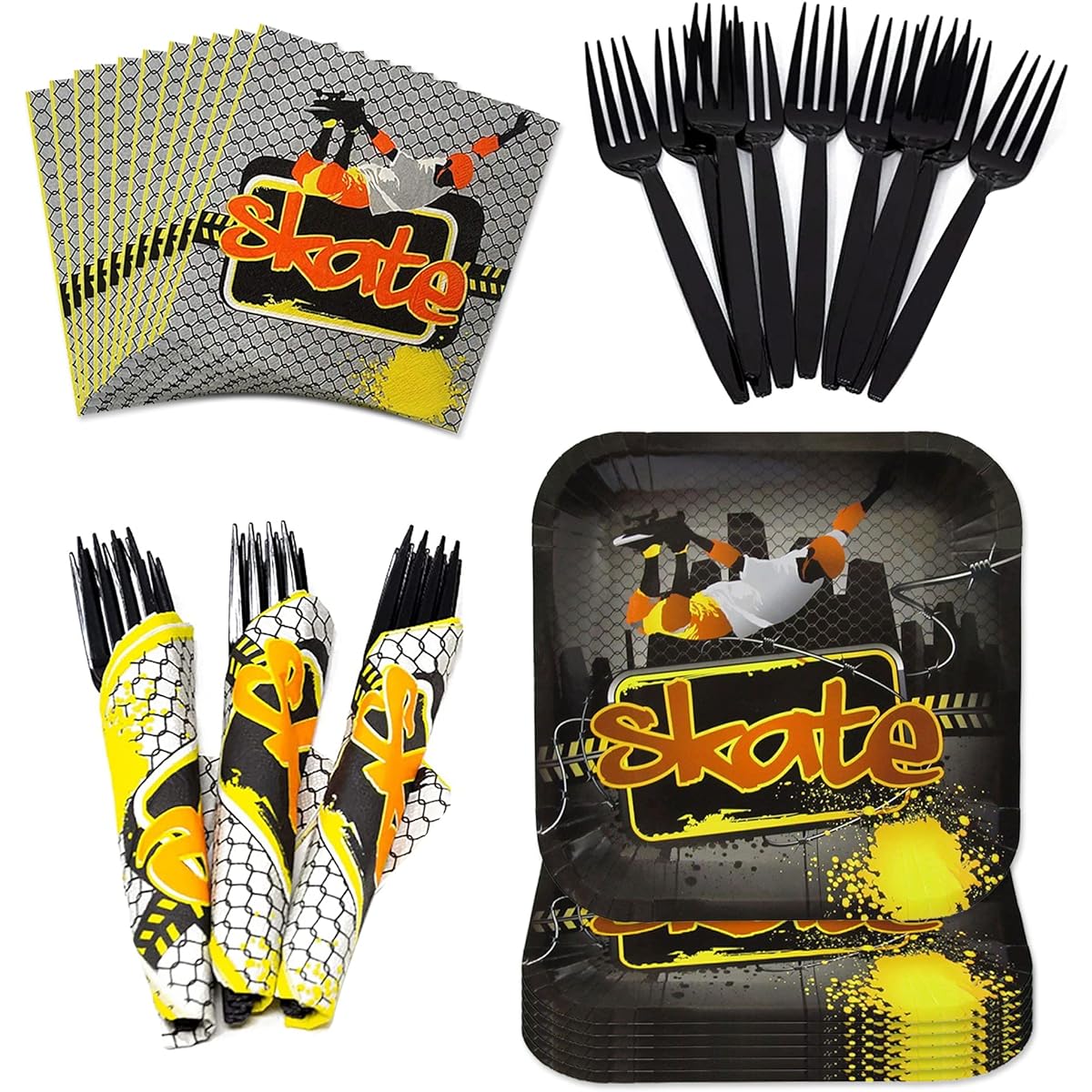 Blue Orchards Skate Party Supplies