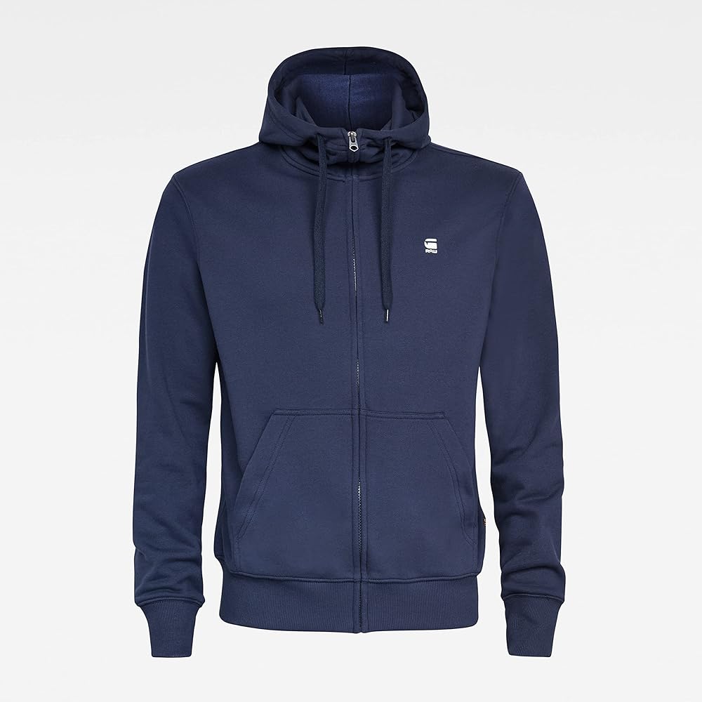 [G-Star Low] Men's Hoodie Hooded Sweatshirt Zip Up Long Sleeve Hooded Zip Sweater