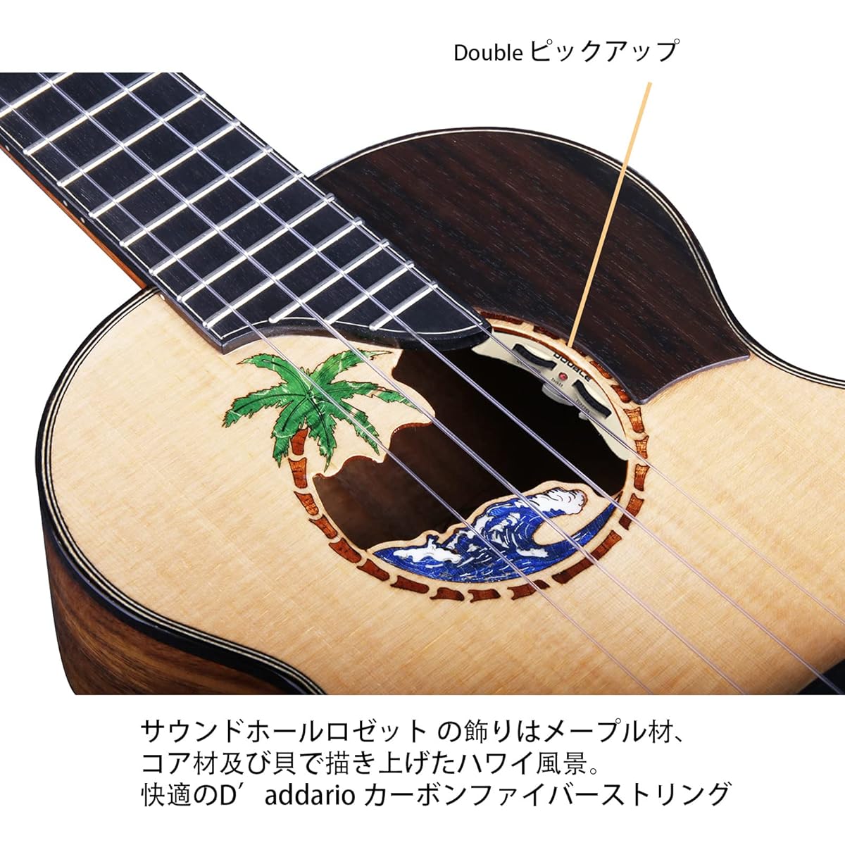 Riobo 26 Inch Electric Ukulele "SEA" Ukulele Hawaiian Spruce Stop Solid Advanced Ukulele Player Electric Ukulele Lightweight 4 String Guitar All Solid Hawaii Ukulele High Gloss Accessories: Ukulele Case, Strap, Capo, Tuner, 10mm Thick Backpack (Tenor EQ)