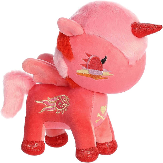 Aurora Enchanting Tokidoki Toki Mochi Sky Unicorno Alba Stuffed Animal - Bright & Colorful Design - Showpiece Plush - Pink 7.5 Inches