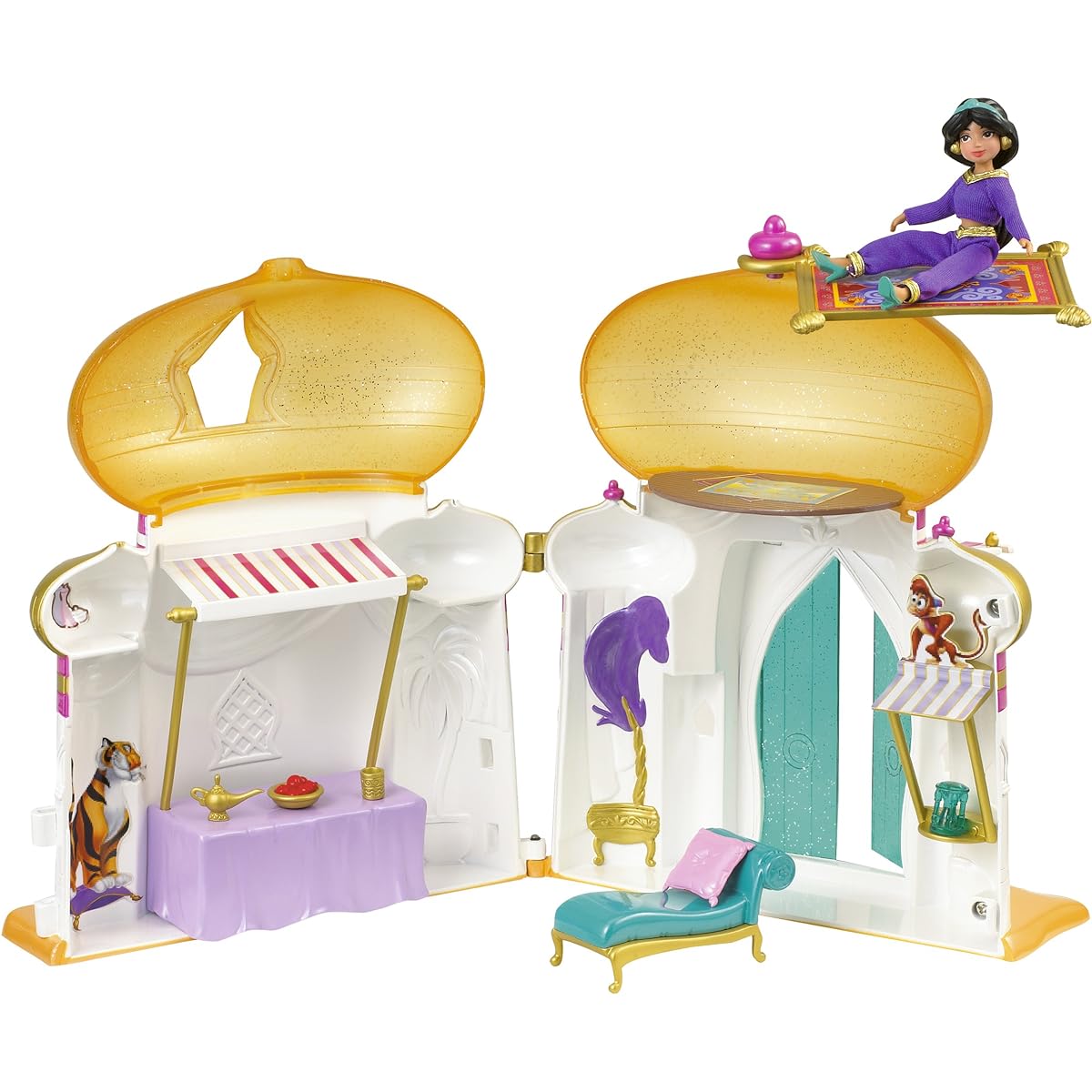 Disney Princesses - W0010 - Doll and Mini Doll - Mini Castle and Doll - Jasmine