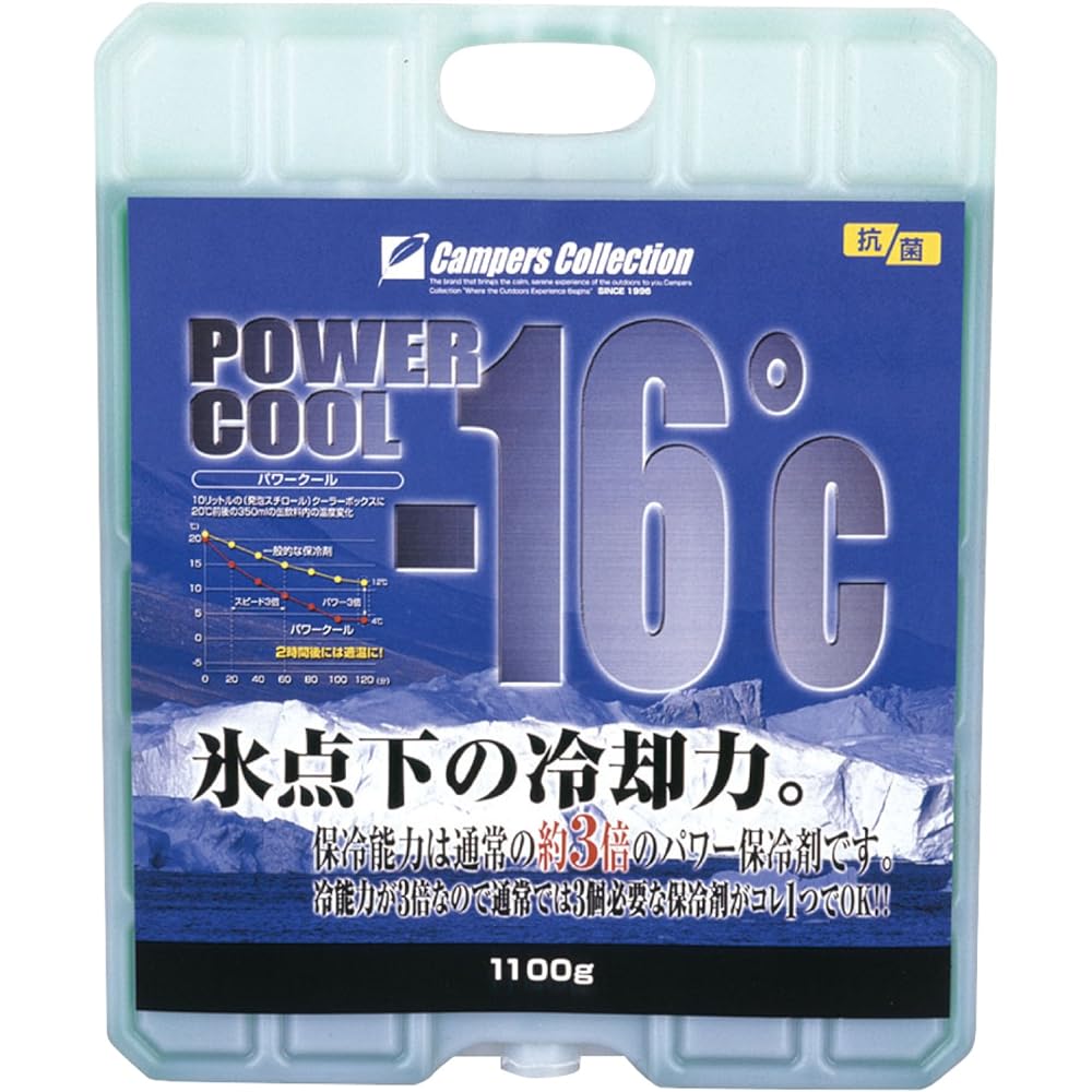 [Campers Collection Yamazen] Power Cool -16°C (1100g) & [Yamazen] Power Cool -16°C (350g) [Buy as a set]