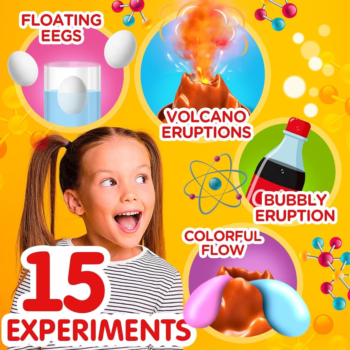 Volcano Eruption Science Kit for Kids - 15 Experiments