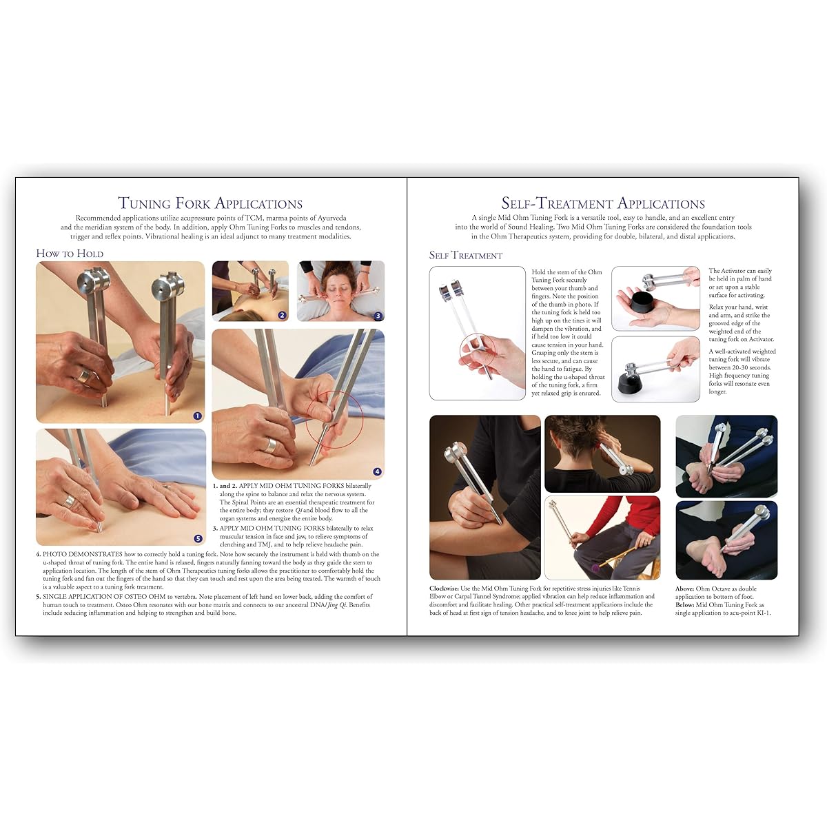 Ohm Therapeutics How to use OHM Tuning Forks for Vibrational Healing Bodyworkers/Energy Practitioners/Sound Therapists