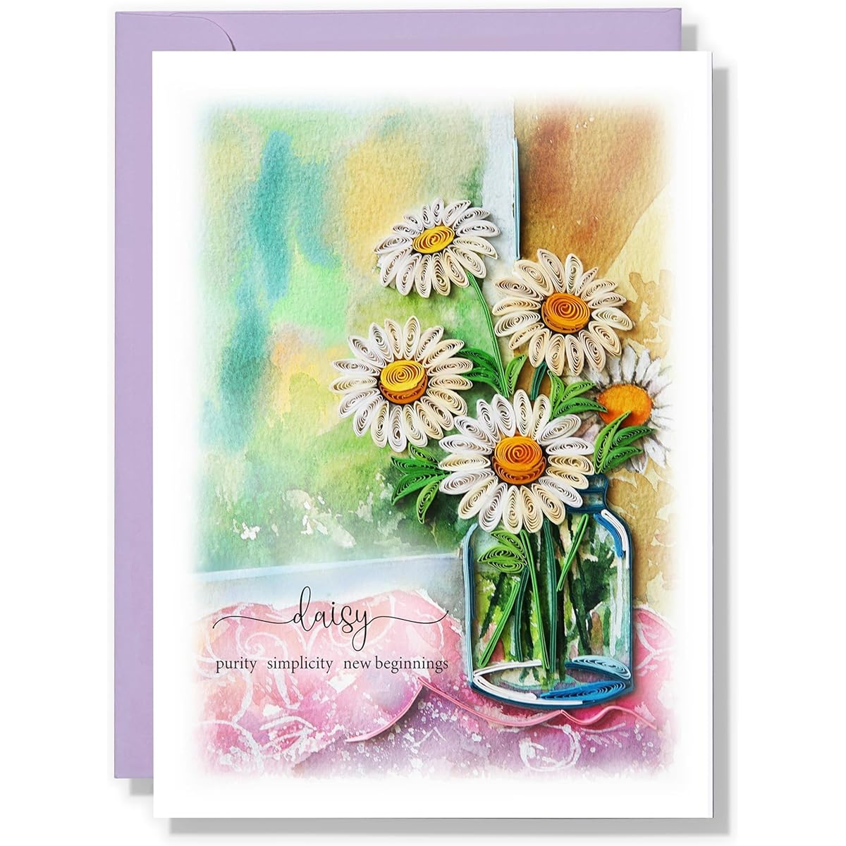 TUMYBee Daisy Flower Cards, Daisy Cards for All Occasions, Birthday Cards, Thank You Cards, Sympathy Cards, Thinking of You, Get Well Soon, Mom, Mother, Woman, Daughter, Grandmother, Teacher (Daisy)