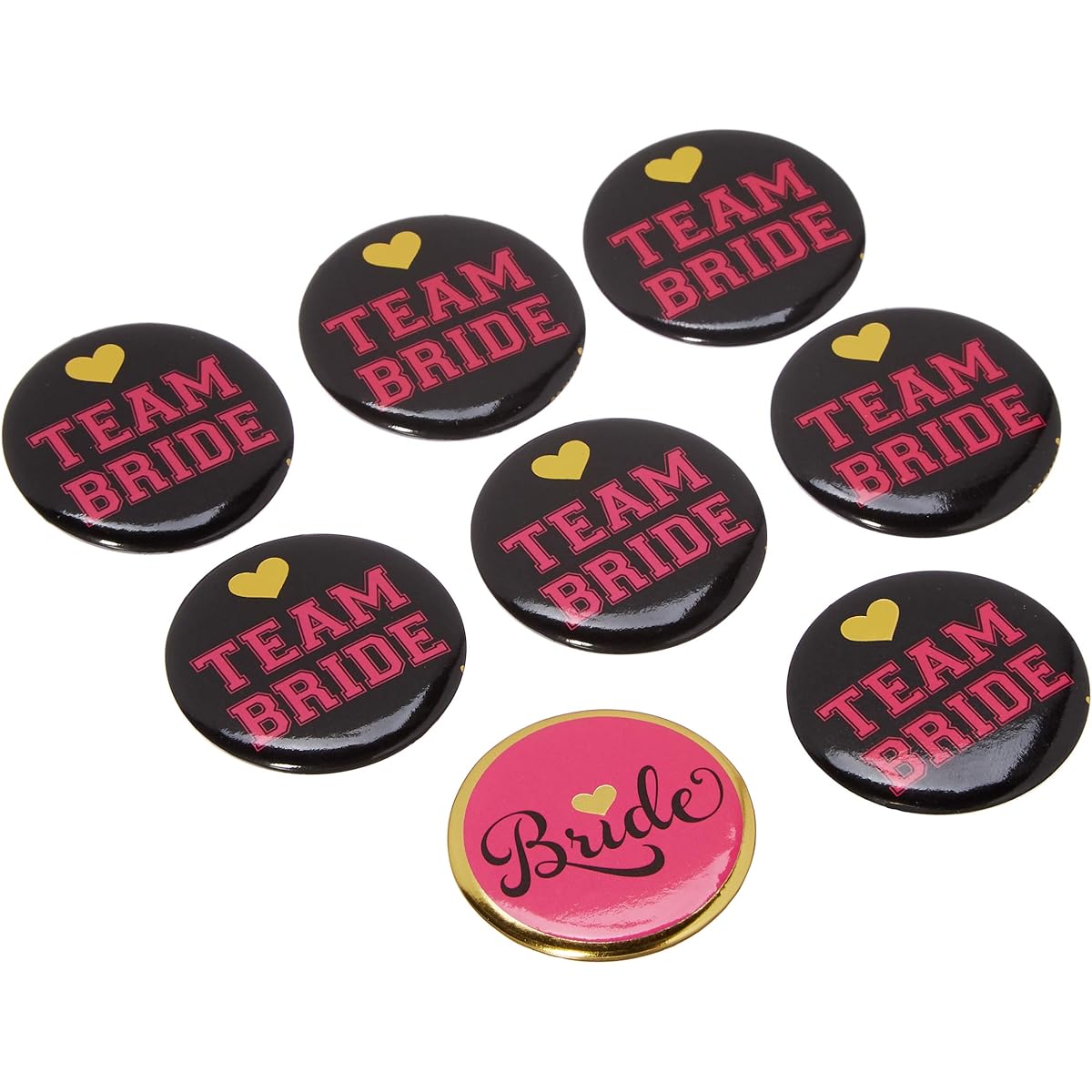 Team Bride Badge Set of 8