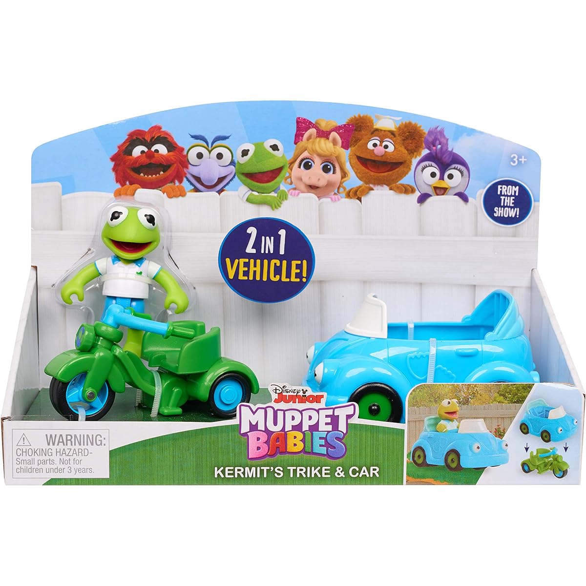 Muppets 14431 Babies Kermit N Trikle N Car, Multicolor