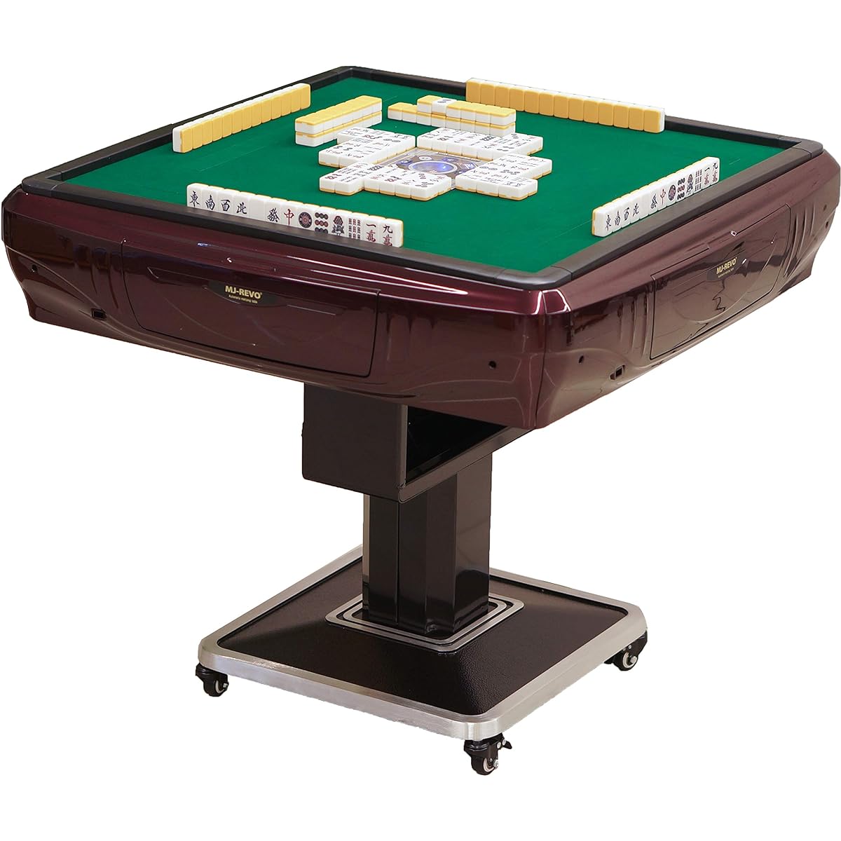 MJ-REVO Fully Automatic Mahjong Table SE Folding 33mm Tiles Shine Red