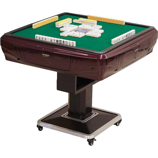 MJ-REVO Fully Automatic Mahjong Table SE Folding 33mm Tiles Shine Red