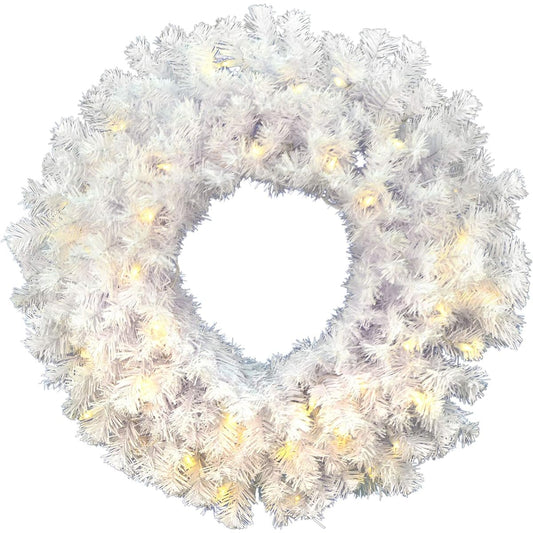 Vickerman Crystal Spruce Wreath, Undecorated, 24" A805825LED