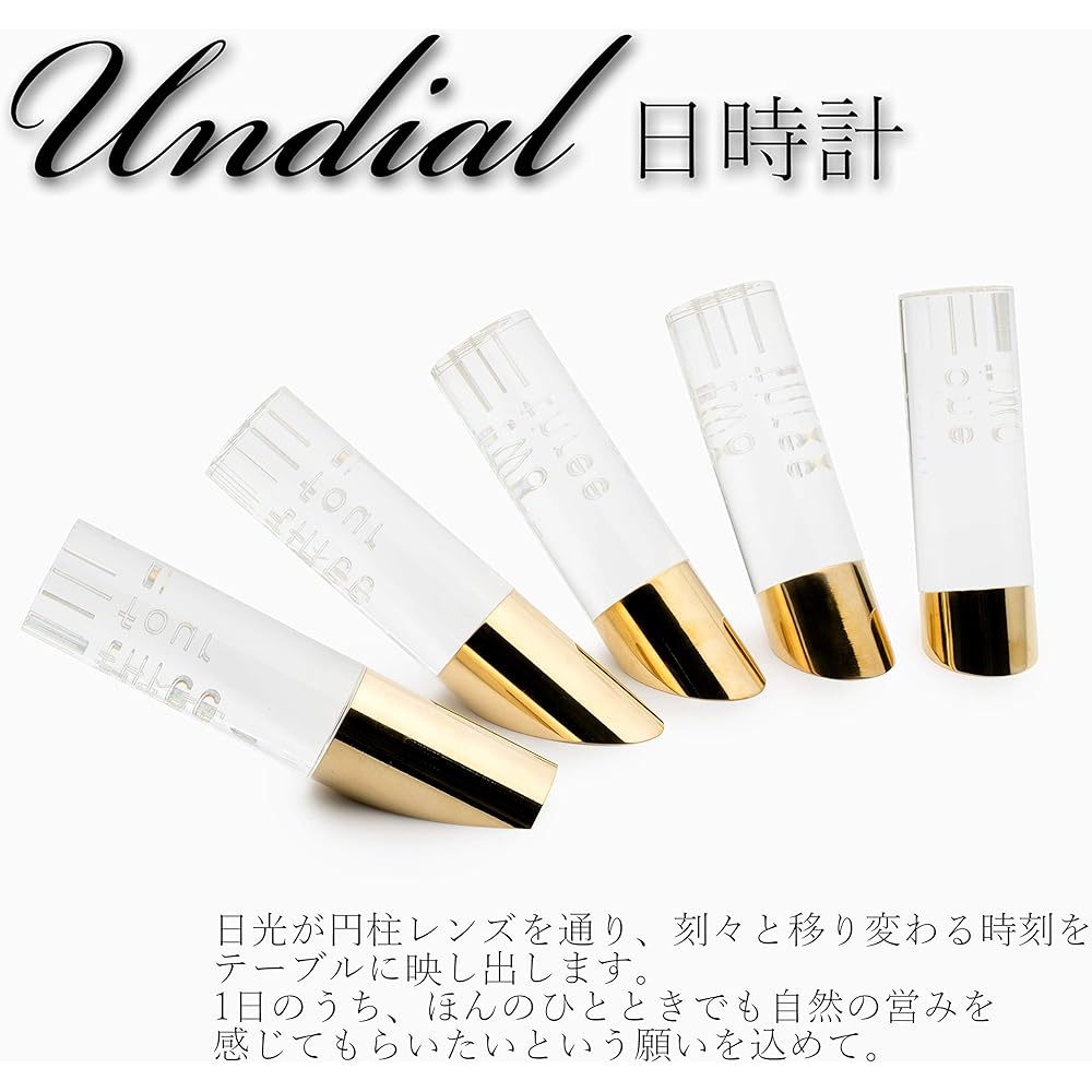 Pero Caliente Table Clock Gold (Glossy) Type 35° Sundial without Dial UNDIAL UD-12