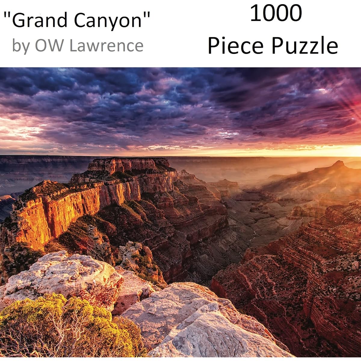 Heart Puzzle Jigsaw Puzzle 1000 Piece 24' x 30' XL Grand Canyon O.W. Lawrence Arizona