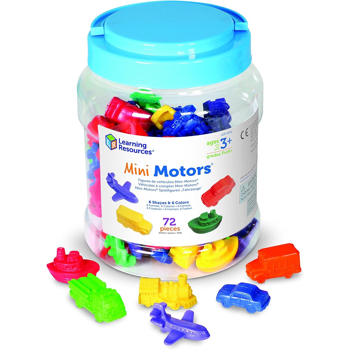 Learning Resources Mini Motors Counters (Set of 72)