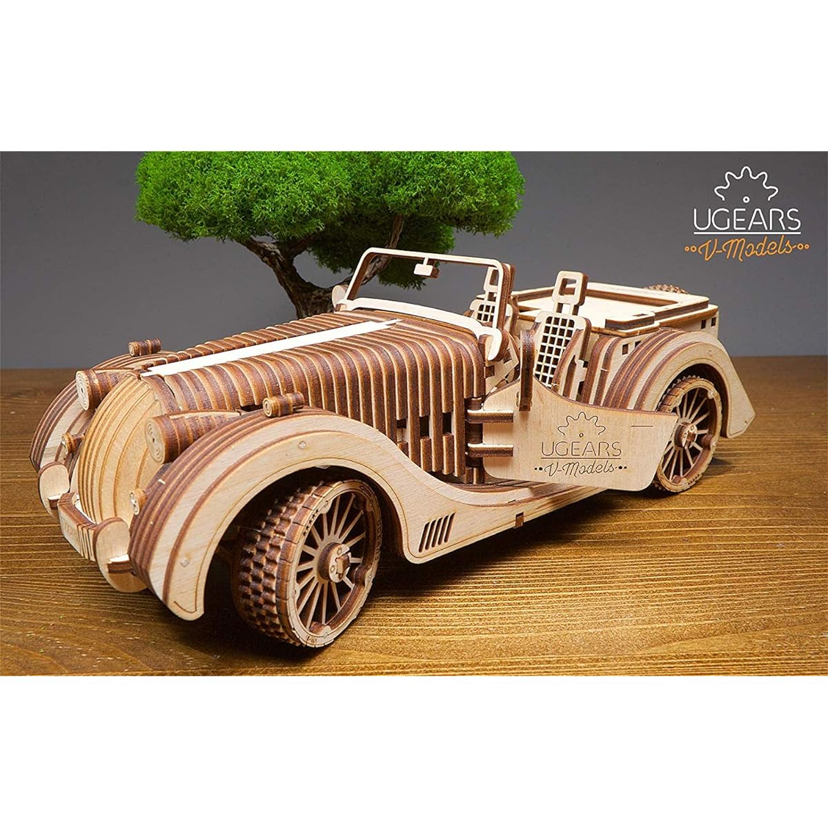 Ugears Roadster VM-01 Wooden Assembly Block Puzzle Toy