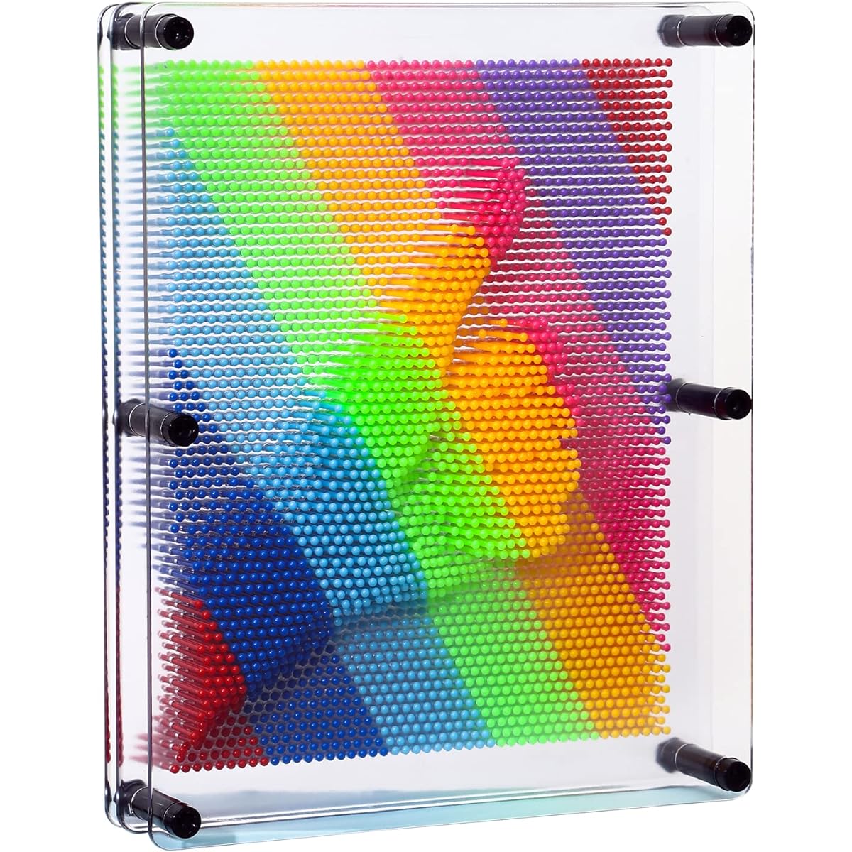 E-FirstFeeling 3D Pin Art Sculpture Extra Large 10" x 8" Pin Impression Hand Moldboard Desk Toy