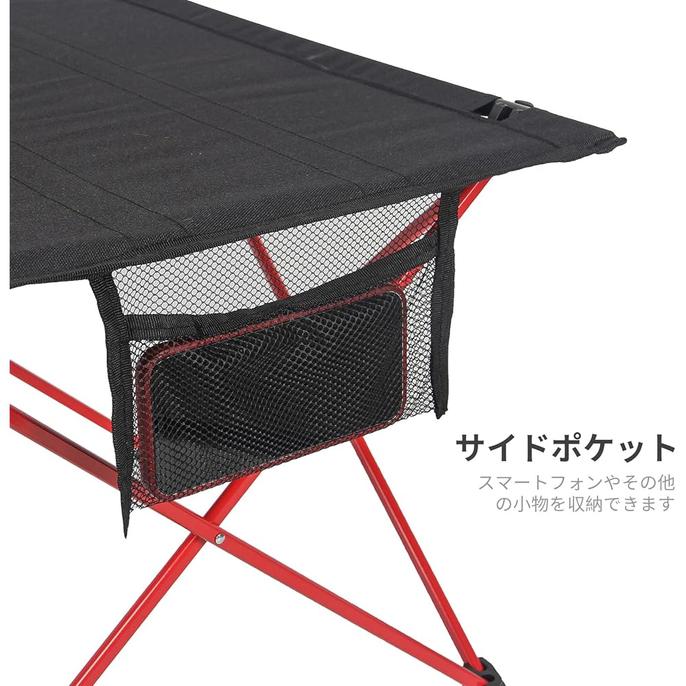 LACAL Camping Table, Folding Table, Foldable, Compact, Portable, Lightweight, 0.73kg, Aluminum, Picnic, Solo Camping, Load Capacity: 30KG
