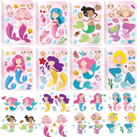 36 stickers to make a mermaid