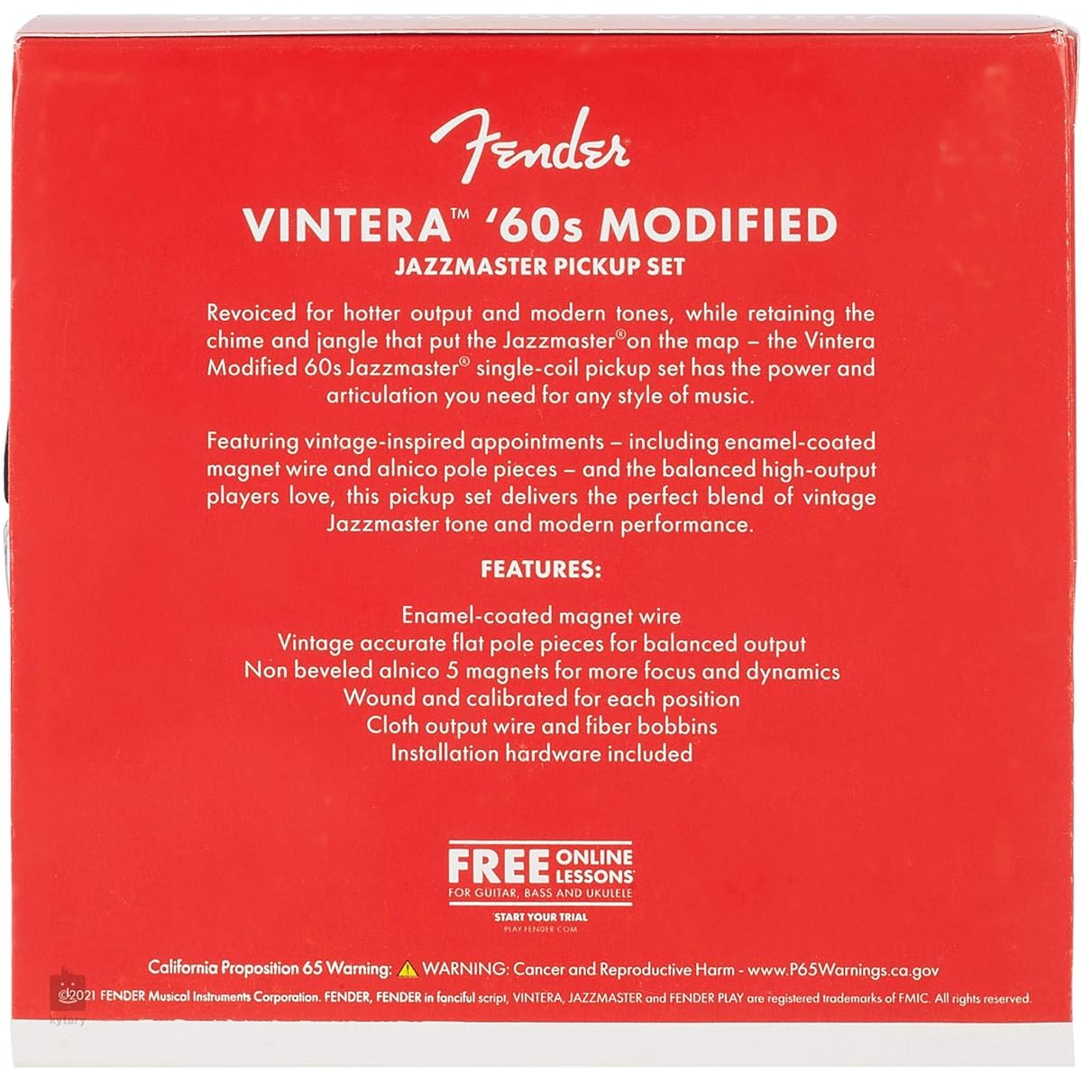 Fender Vintera '60s Modified Jazzmaster Pickup Set - 2-piece pickup set for Jazzmaster guitars [Parallel import goods]