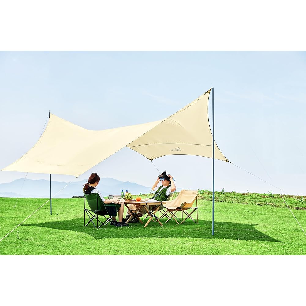 【limited! ]SOLO UP Butterfly Hexatarp Sun Shelter Awning Camping Tent Outdoor Sunshade M-6023