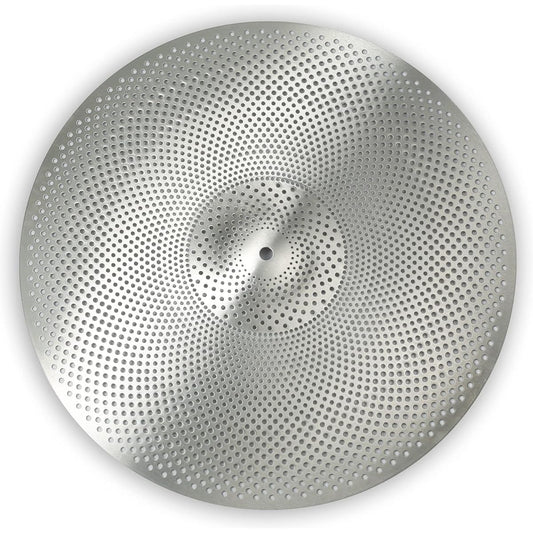 Low Volume Crash Ride Cymbal 18 Inch Practice Crash Ride Cymbal Quiet Crash Ride Cymbal (18 Inch, Silver)