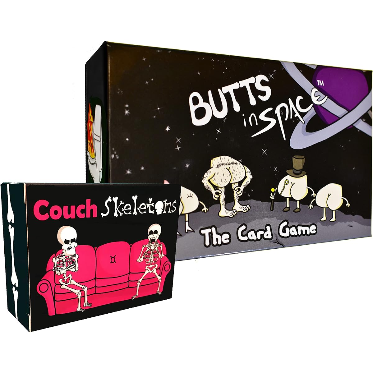 Couch Skeletons Bundle with Butt in Space: Card Game