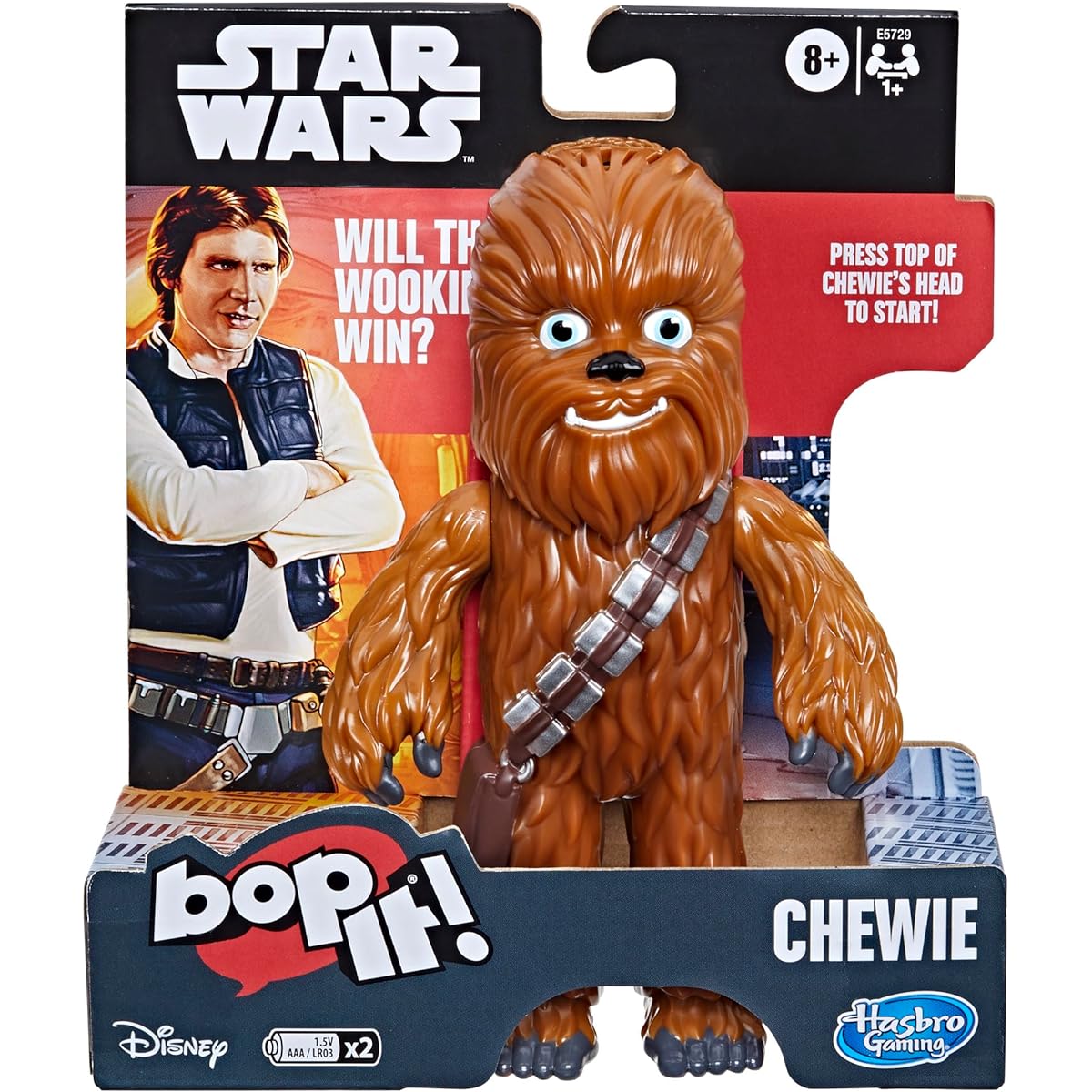 Hasbro Gaming Bop It! Electronic Game Star Wars Chewie Edition Ages 8 and up