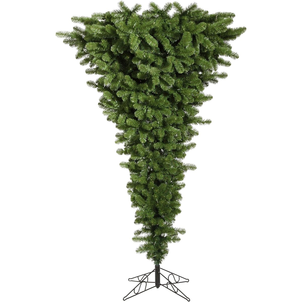 Vickerman 5.5ft Green Upside Down Artificial Christmas Tree - No Lights - Artificial Upside Down Christmas Tree - Seasonal Indoor Decor