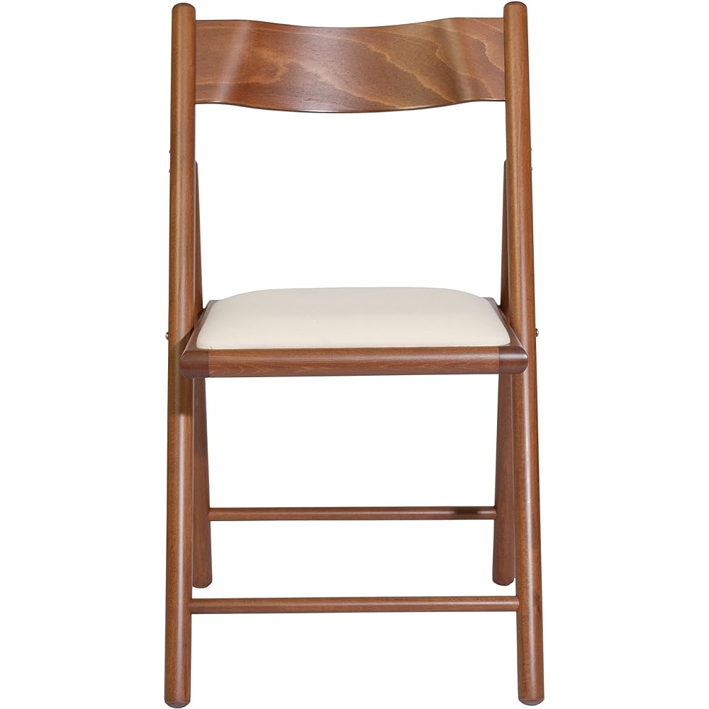 Elements Chair Cotton Made in Italy Wooden Foldable Walnut