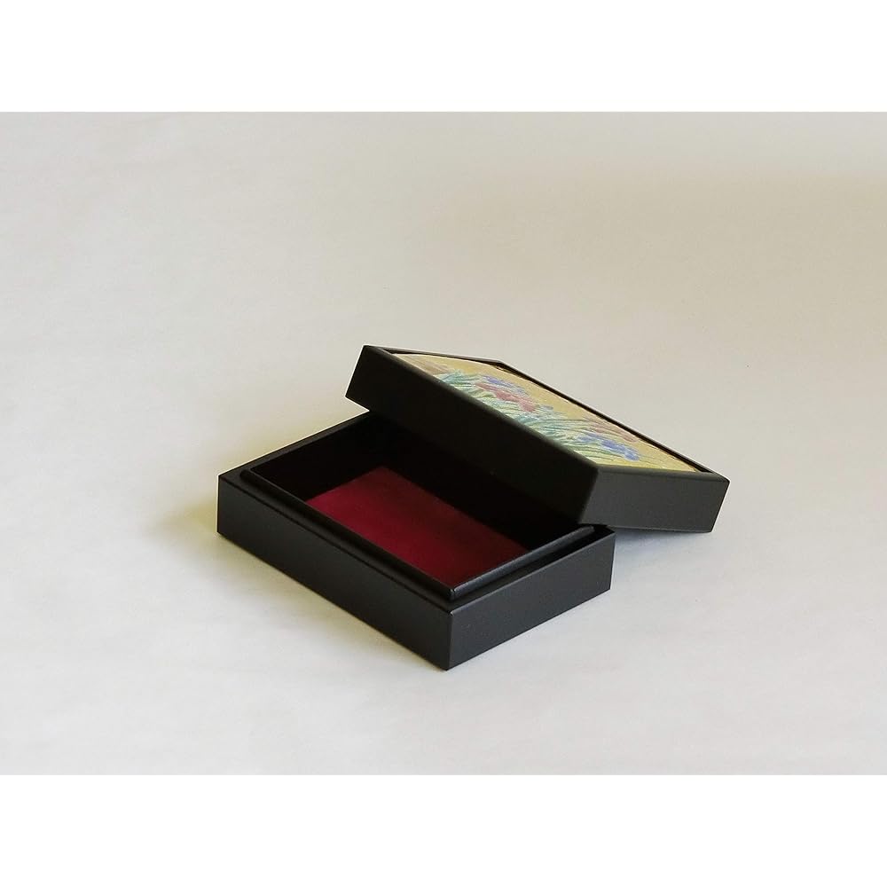 Saikosha Ornament - 8 x 12 x 4cm Saikosha Cloisonné Small Box Twin Cranes (Small) 120-10
